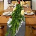 6FT Extra Full Cedar Garland Real Touch Faux Cedar Garland Christmas Greenery for Mantle Stairs Table Wall Front Door Indoor Outdoor Christmas Xmas Decor Decorations