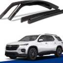 in-Channel Window Visors Compatible with 2018-2023 Chevrolet TraverseRain Guards Sun Shields Window Deflector4pcs