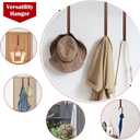 Wreath Door Hanger,Easter Decorations Wreath Hangers for Front Door, Adjustable Over the Door Hooks for Hanging Welcome Sign Length from 15 to 25 Inches,Metal Front Door Porch Apartment Decor (Bronze)