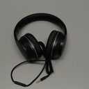 LORELEI X6 Over-Ear Wired Stereo Bass Headphones with Microphone, Lightweight, Foldable & Portable with 1.45M No-Tangle for Smartphone, Tablet, MP3/4, Space Black