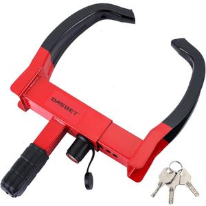 DASBET Universal Trailer Wheel Lock Anti Theft Wheel Clamp Lock