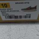 STQ Walking Shoes for Men Orthopedic Slip on Sneakers Non Slip Tennis Shoes Dark Grey, Size 10