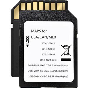 Navigation SD Card Upgraded GPS Maps Compatible with 2014-2018 3