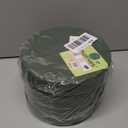 Pack of 4 FLOFARE Round Floral Foam Blocks for Fresh and Artificial Flowers, Each (8" X 1.5"), Dry & Wet Green Flower Foam for Flower Arrangements and Florist Supplies