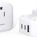 2 Pack US to Japan Plug Adapter, Japan Power Travel Adpter with 3 Outlets 3 USB Ports(2 USB C), Type A Travel Power Converter Plug Adaptor for USA to Japanese China Canada Mexico Philippines Peru