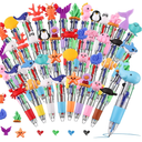 BESARME 48 Pcs Ocean Pens for Students, 4-in-1 Cute Pen Gifts | Prize Gifts for Classroom, Smooth Writing, Retractable Design for Back to School Supplies Goodie Bags Stuffers