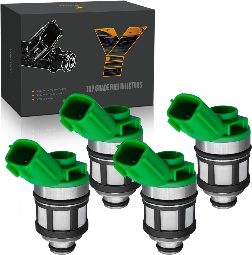 Upgraded Fuel Injectors FJ397 fit for Nissan 1998 1999 2000 2001 2002 2003 2004 Frontier 1996 1997 Pickup 00 01 02 03 04 Xterra L4 2.4L, 67122 (4)