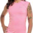 Women's Raglan Cap Cozy Honey Short Sleeve Rashguard 50+ Uv Protection Skin Guard (Small, Candyfloss)