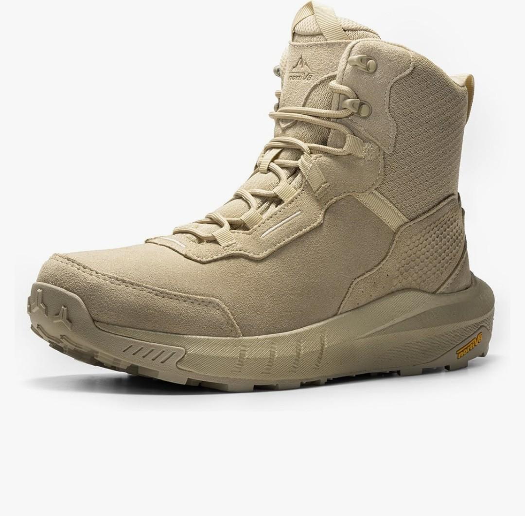 NORTIV 8 Men's Waterproof Tactical Work Winter Boots Cushion Sole Lightweight Leather Non-Slip Combat Boots with Arch Support for Military Motorcycle Hiking HydroRange 10.5