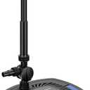 VIVOHOME 4-in-1 Pond Filter System Kits, 1370 GPH Water Pump with Filter, Fountain and 13W Light Combo for Ponds up to 2113 Gallons