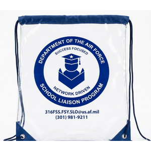 5 pcs Bag Drawstring Clear