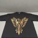 Gold Phoenix Mythical Legendary Bird Graphic Tee Shirt T-Shirt Small