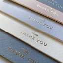 RUN2PRINT (36 Pack Thank You Cards With Envelopes & Foil Stickers - Elegant Dusty multicolored Emboss Gold Foil Pressed - Blank Notes Wedding, Bridal, Baby Shower, Business and Formal All Occasion Cards