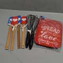 12 Pcs Bridal Shower Games Prize Potholder Silicone Spatula Whisk Wedding Gifts Bridal Shower Potholders for Kitchens Utensils Guests Games Prize Favors Spread Love Sweet