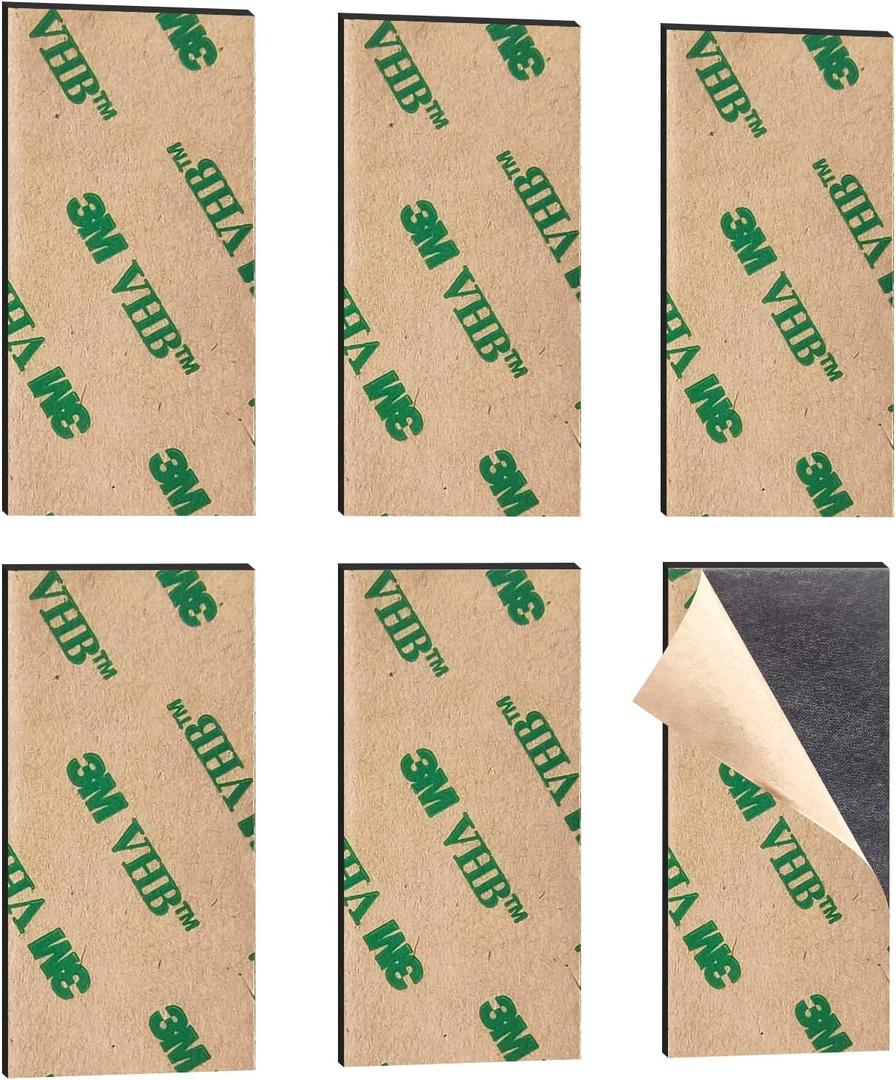 Strong Flexible Magnetic Tape,Rustproof SmFeN Heavy Duty Magnetic Strip with 3M Adhesive Backing, Magnet Strips Knife Tool Holder for Wall Organized(100 x 50 x 1 mm, 6Pack)