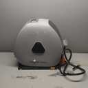 Giraffe Tools Retractable Hose Reel with 1/2 Inch x 100FT, Heavy Duty Ground Mount Garden Hose Reel, Automatic Rewind,with 9-Function Sprayer Nozzle & Flexible Swivel Base