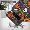 2 x XIMIZU Case for Google Pixel 7 Pro Halloween Ghost Pumpkin Designed,Black Matte Soft Slim Fit TPU Anti-Scratch Shockproof Protective Cover Phone Case for Google Pixel 7 Pro (pumpkin spider web)