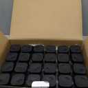 Glass Spice Jars with Label and Black Lids (24 x 4oz) Spice Containers with 240 Labels, Shaker Inserts, Steel Funnel, Empty Square Empty Square Seasoning Organizer