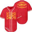 Game Day Shirt Football Jersey - Women Print Button Down Shirt Funday Football Mom Short Sleeve Tops (L)