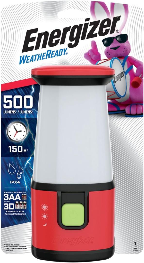ENERGIZER LED Camping Lantern 360 PRO, IPX4 Water Resistant Tent Light, Ultra Bright Battery Powered Lanterns for Camping, Outdoors, Emergency Power Outage