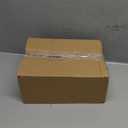 Vesici 6 Pack Bathroom Canisters Ribbed Apothecary Jars with Bamboo Lids 2 Bamboo Trays and 9 Label Stickers Cotton Swabs Holder Bathroom Organizer Storage Set Acrylic 18 oz Dispenser Container(Brown)