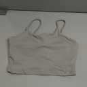 Lemedy Women Padded Sports Bra Fitness Workout Running Shirts Yoga Tank Top (Medium, Light Grey)