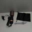 slopehill Mini Travel Dual Voltage Hair Dryer Brush,1000 Watts Hot Air Brush with European Plug, Ionic Hair Dryer and Styler for Women, Oval Barrel 2 Heat & 2 Speed Settings for International Travel