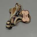 PUPTECK Soft Mesh Dog Harness and Leash Set Pet Puppy Cat Adjustable Reflective Padded Vest No Pull Harnesses, Beige, S (S (NECK: 13-15", CHEST: 14-18"))