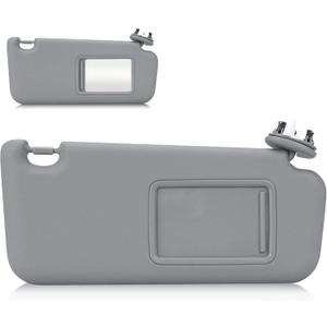 Right Passenger Side Sun Visor for Toyota RAV4 2006 2007 2008 2009 2010 2011 2012 2013, Replace for 74310-42452-B2, Grey Right side Sun Visor with Light