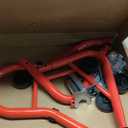 Donext Motorcycle Stand 850LB Sport Bike Rear Wheel Lift Swingarm Paddock Stands Red, U+L