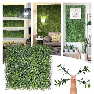 Bybeton Artificial Grass Wall Panels,10"x 10" (12pc) UV-Anti Boxwood Panels Greenery Wall Backdrop for Indoor Outdoor Privacy Protected and Garden, Balcony,Privacy Fence Screen Décor
