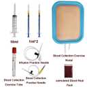 Venipuncture Practice Pad Insertion Training Kit Practice Model Injection Pad,and Simulated Blood for Nursing Medical Students Educational USE Only