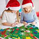 LIYROIUB DIY Felt Christmas Tree for Kids Toddlers with 32 pcs Detachable Ornaments Door Wall Hanging Xmas Gifts New Year Christmas Decorations