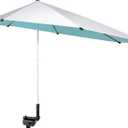 G4Free UPF 50+ Height Adjustable Chair Umbrella with Universal Clamp for Beach Chair, Golf Cart, Wheelchair, Stroller, Bleacher, Patio (Lake Blue)