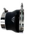 4" to 5"(102-127mm) High-Temp Silicone Reducer Hose With Stainless T-Bolt Clamp - Heavy Duty 4-Ply Reinforced Design for Automotive Turbo/Intercooler/Intake Piping/Industrial Hydraulic