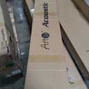 Art3d 4-Piece Wood Slat Acoustic Panels for Stylish Decor and Noise Reduction, 3D Textured Panel for Ceiling and Wall, Walnut (4Pcs - 94.5 * 7.9 inch)