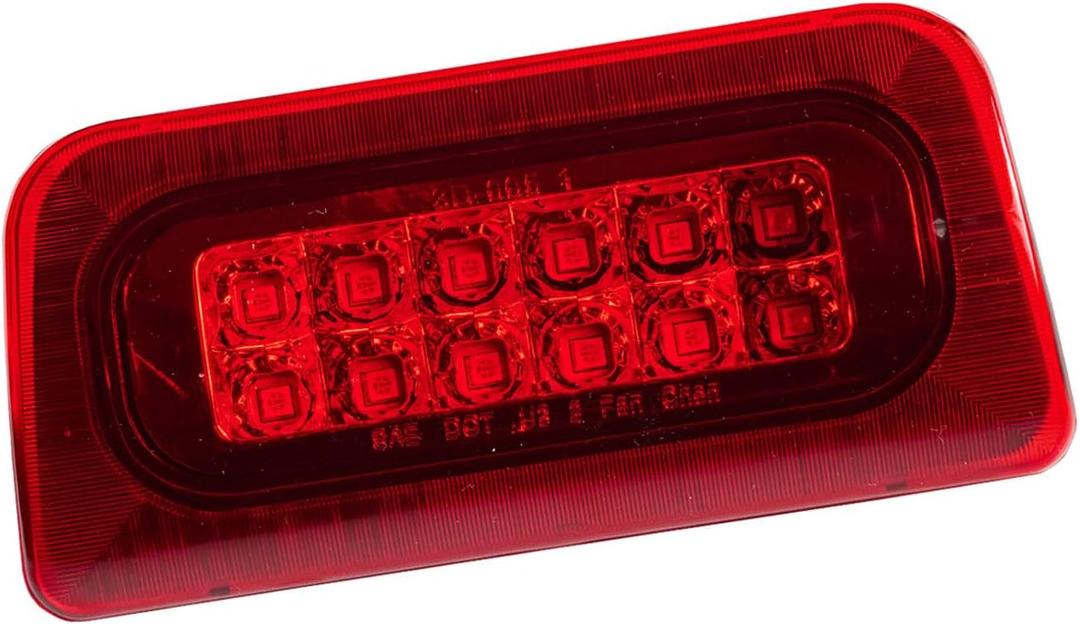 Third 3rd Brake Light LED for 1994-2003 Chevy S10/GMC Sonoma Standard Cab, High Mount Rear Brake Lights Assembly for 1996-2000 Isuzu Hombre, Waterproof Center Cab Lamp Stop Light