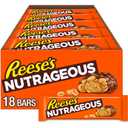 REESE'S NUTRAGEOUS Chocolate, Peanut Butter, Caramel and Peanut Candy Bars, 1.66 oz (18 Count) (EXP 11/01/26)