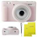 SZHSYJY Camera Case for Sony ZV-1F/ ZV-1 II/ZV-1M2 Digital Camera,ZV1F Soft Silicone Protective Bag,Anti-Scratch Slim Fit Soft Sleeve with ZV1 F Screen Protector and Strap Wrist. (Jelly Pink)