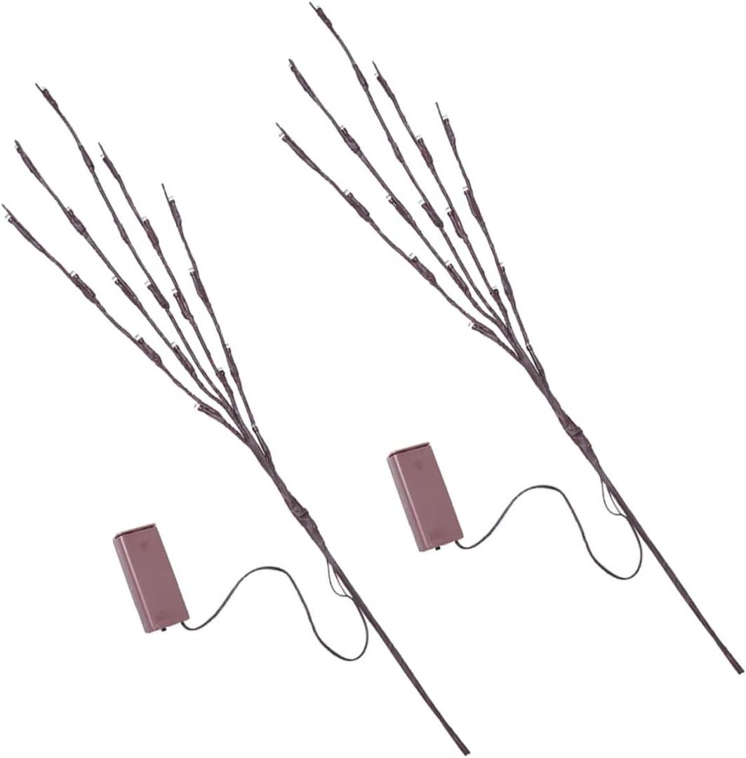 2pcs Led Tree Branches Lamp Decorative Photo Props for Indoor Outdoor Use Warm White White for Home Decoration Events Christmas and Galleries