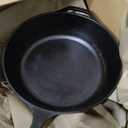 Lodge 5 Quart Pre-Seasoned Cast Iron Deep Skillet - Signature Teardrop Handle & Assist Handle - Use in the Oven, on the Stove or Grill, or Over a Campfire - Black