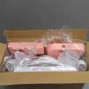 SKYROKU Potty Training Seat for Toddlers  2-in-1 Adjustable potty ladder with Step Stool, Anti-Slip Cushion, Splash Guard & Extra-Wide Pedals, Supports 200+ lbs, Ideal for Boys & Girls (8899-Pink)