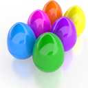 6 Inch Jumbo Fillable Easter Eggs, 12-Pack Colorful Bright Plastic Easter Eggs, Perfect for Easter Egg Hunt, Surprise Egg, Easter Hunt, Assorted Colors, 6" Giant Fillable Eggs (12-Pack)