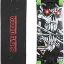 Voyager Skateboard with Printed Graphic Grip Tape - Great for Kids and Teens, Cruiser Skateboard with ABEC 5 Bearings, Durable Deck, Smooth Wheels, Monster Jam