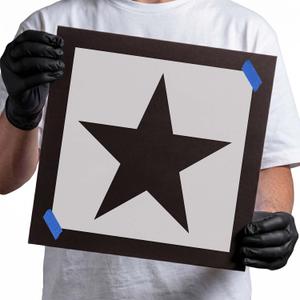 Classic Star Stencil - 18 Inch - Durable 14 Mil Mylar Plastic - Lawn Painting, Yard Marking, Walls & DIY Projects