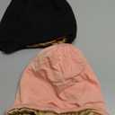 NICPOO 2 Pcs Adjustable Silk Hair Bonnet for Sleeping, Satin Lined Sleep Cap for Women and Men, Silk Hair Wrap Slouch Beanie.