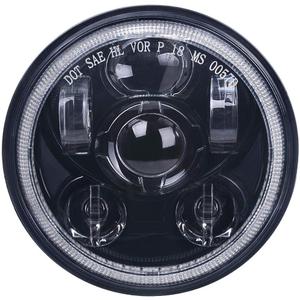 5-3/4 5.75 inch LED Motorcycle Headlight Compatible with Harley Davidson Sportster Dyna Low Rider Street Bob lron 883 1200 Softail Wide Glide Triple Headlamp