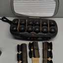 Conair Hot Rollers for Long, Medium & Short Hair, 12 Jumbo 1 " Heated Hair Rollers with Clips, Hot Curlers for Women, Volume & Curls, Black