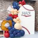 Baseball Balloon Arch Garland,112 Pcs Rookie of The Year 1st Birthday Decorations Balloon Garland Kit for Sports Balloons Theme Party Outdoor Sports Celebration Christmas Day Decoration