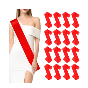 16 PCS Sashes DIY Satin Sash Chair Sashes Scout Sash President Sash Senior Sash Scout Sash Wedding Party Sash